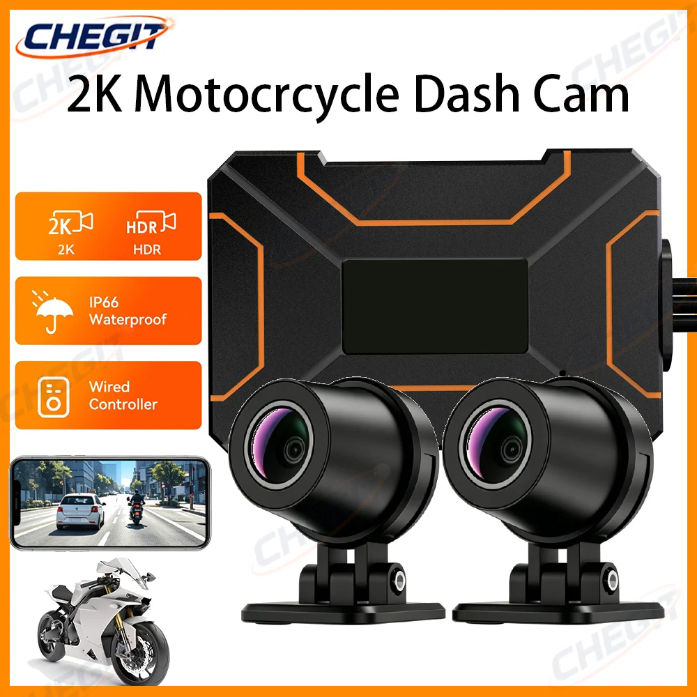 Motorcycle Gear Video - IP66 Waterproof Motorcycle Video Cam dual