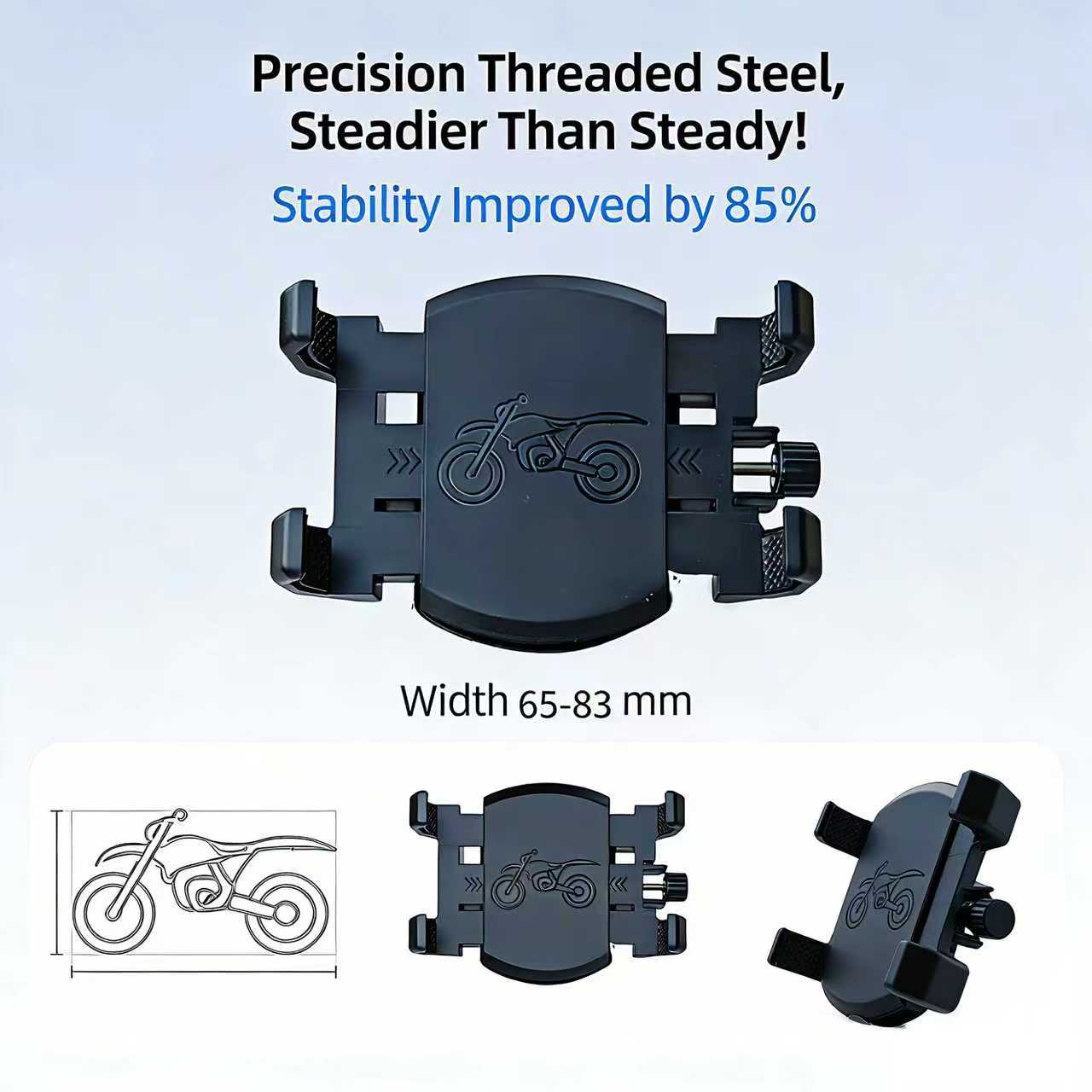Motorcycle Gear Video - Helmet Cell Phone Mount Holder Half