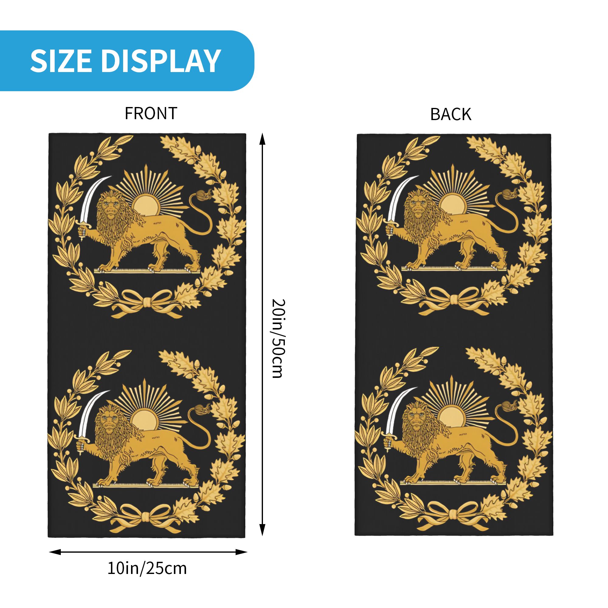 Lion and Sun Emblem of Persia  - Neck Warmer Balaclava recension och pris