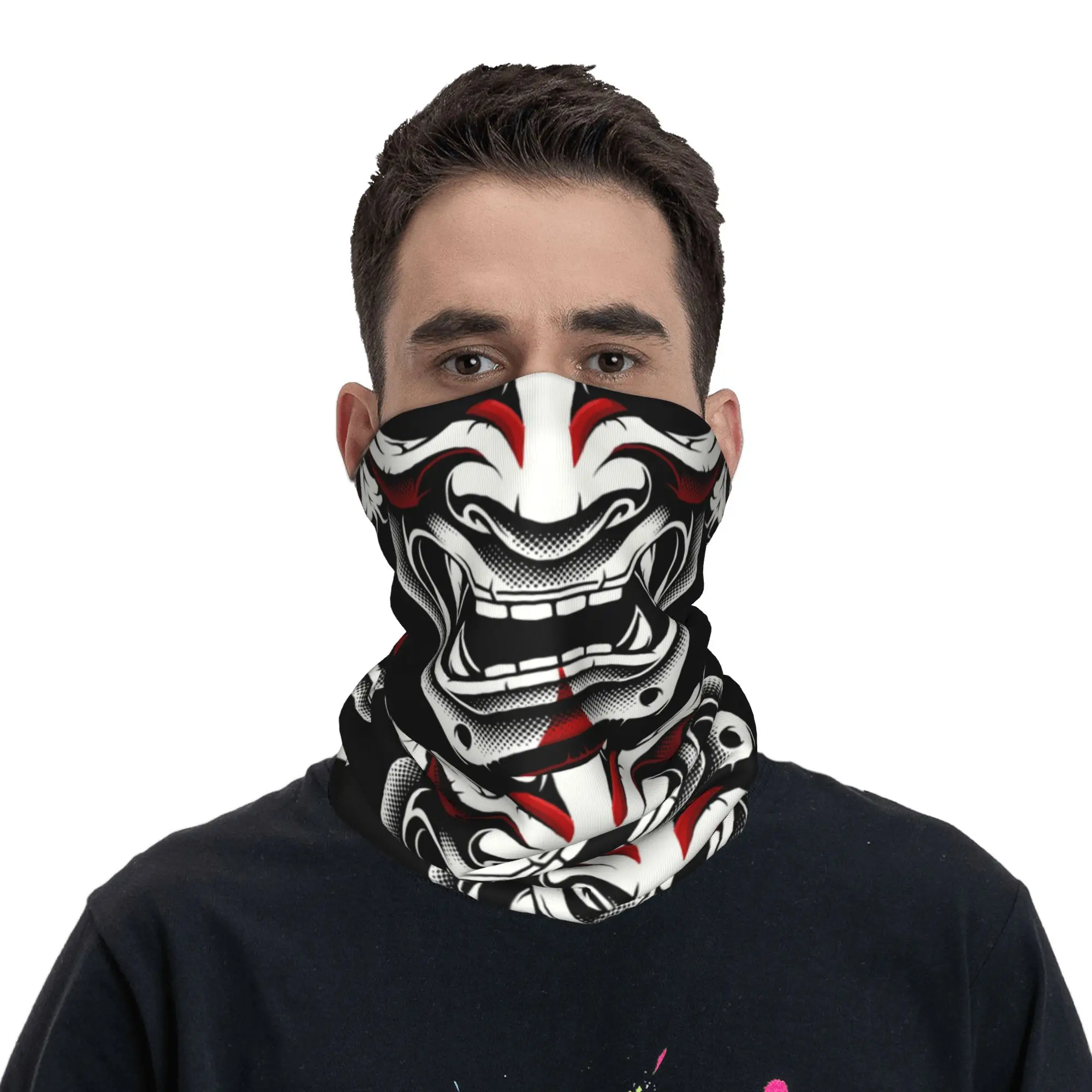 New White Red Okami Kitsune Ka - Neck Warmer Balaclava recension och pris