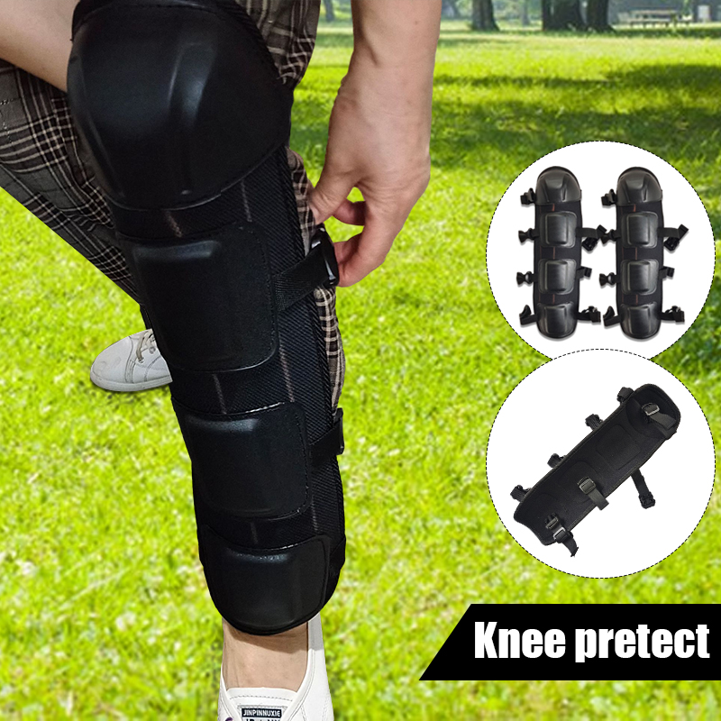2Pcs Black Leg Protector With  - Knee Guard Hard recension och pris