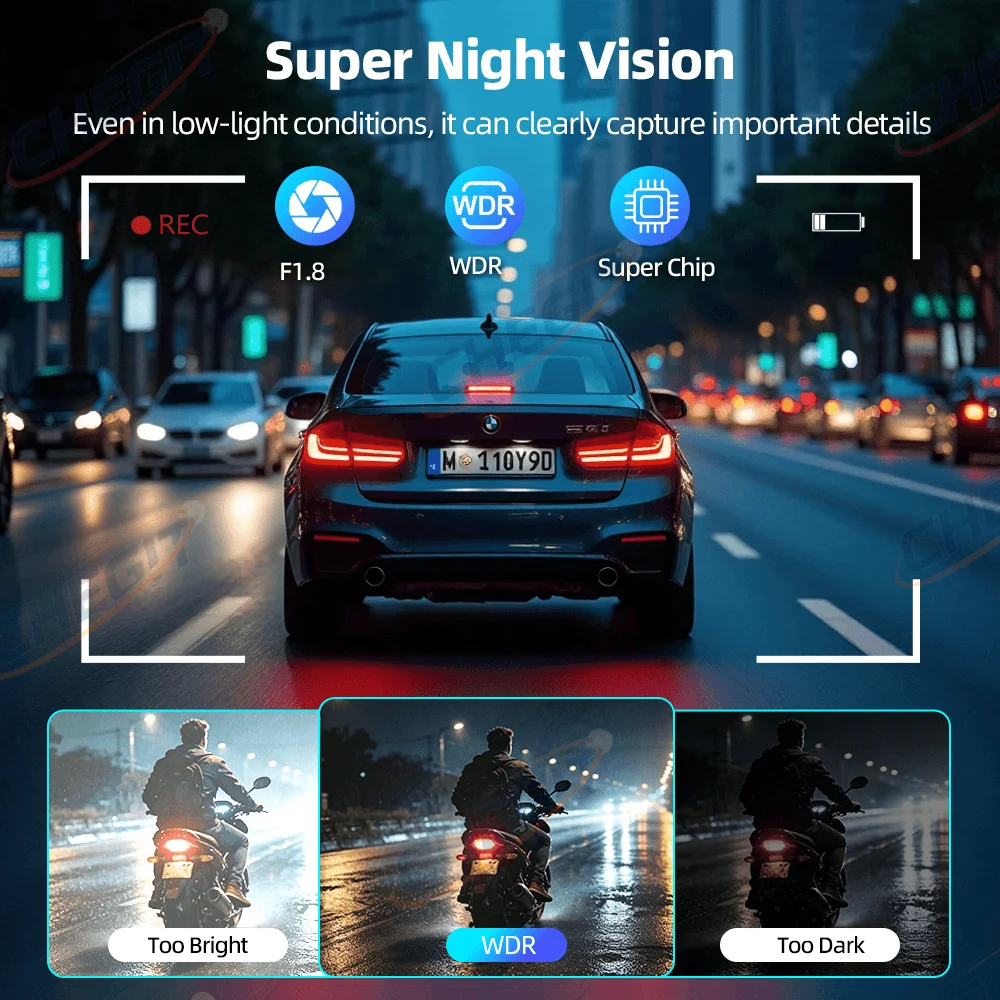 IP66 Waterproof Motorcycle Vid - Motorcycle Gear Video recension och pris