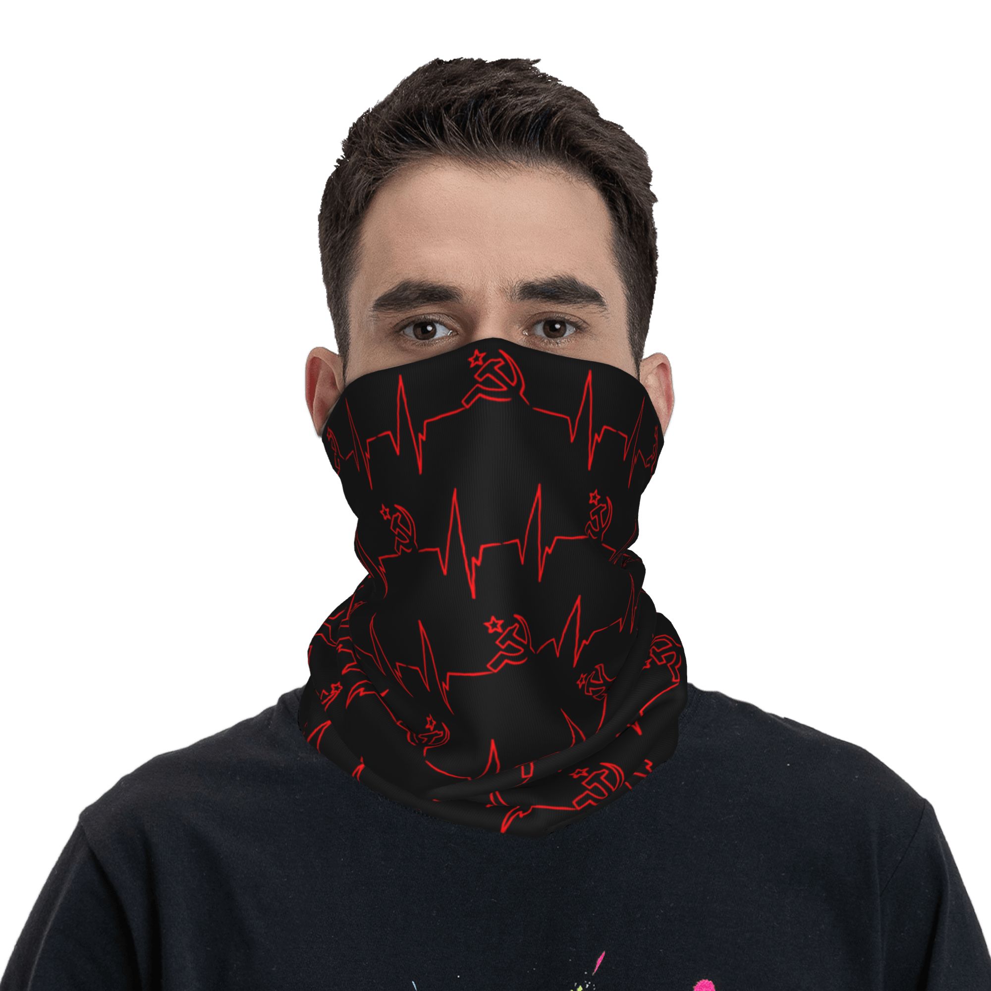 Custom Heartbeat Russian Flag  - Neck Warmer Balaclava recension och pris