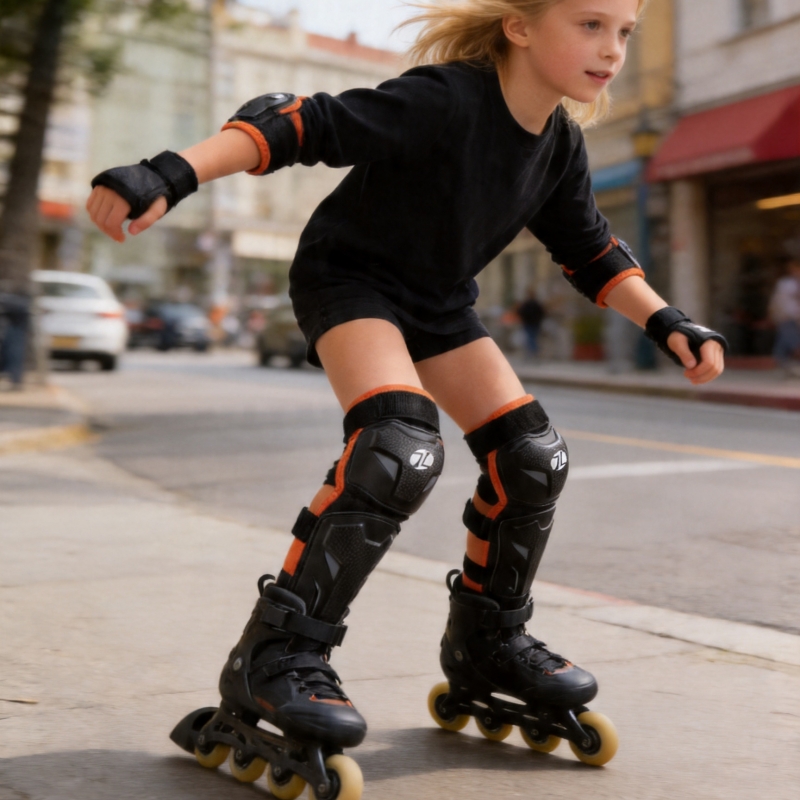 JCAA Children Knee Elbow Guard - Knee Guard Hard recension och pris