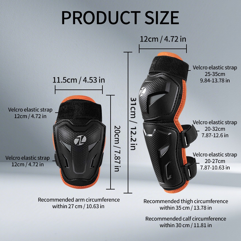 JCAA Children Knee Elbow Guard - Knee Guard Hard recension och pris