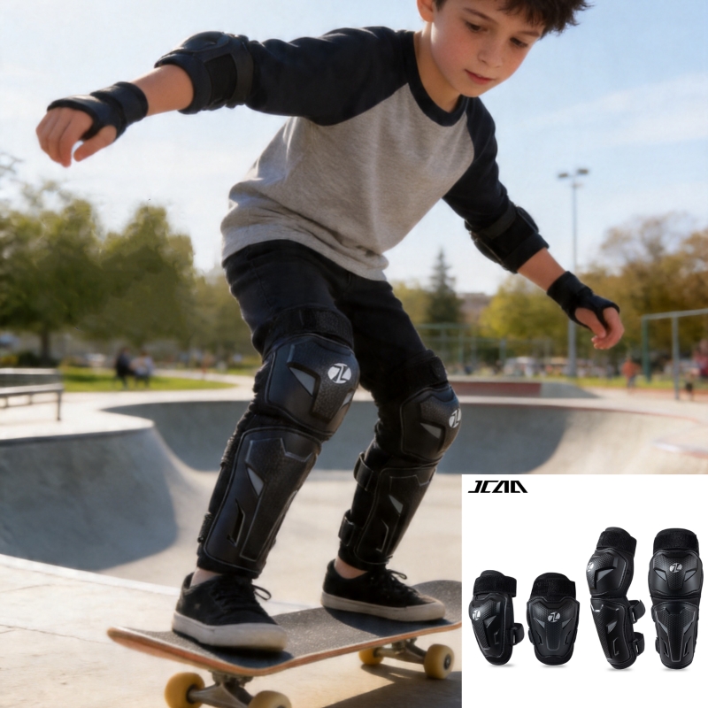 JCAA Children Knee Elbow Guard - Knee Guard Hard recension och pris