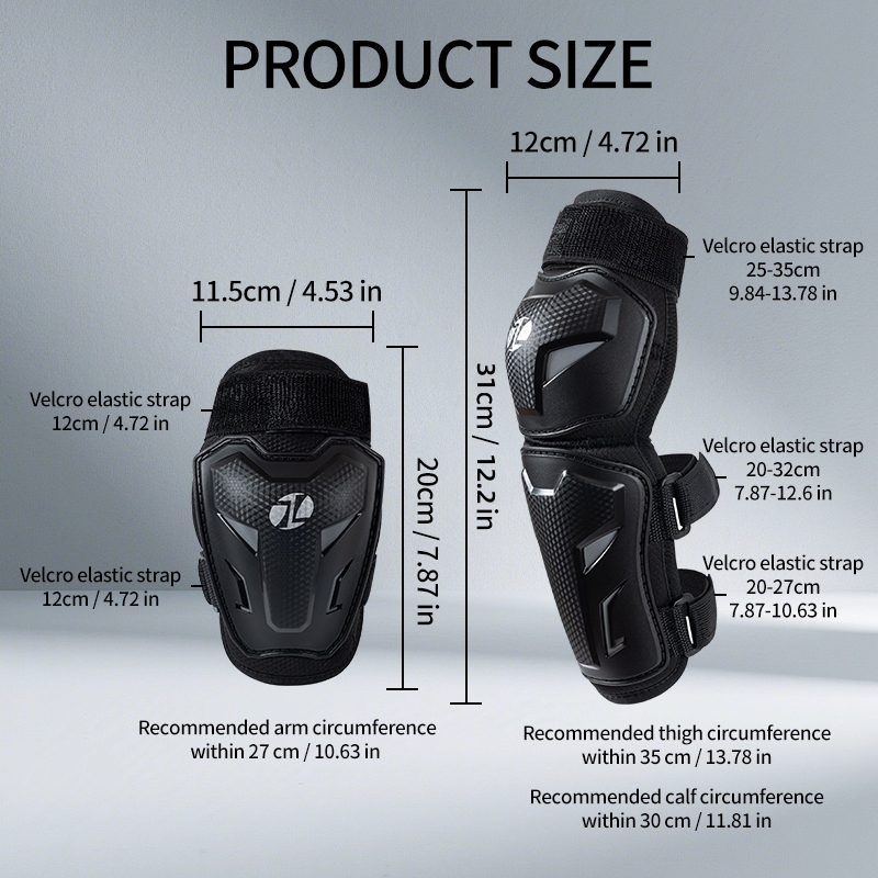 JCAA Children Knee Elbow Guard - Knee Guard Hard recension och pris