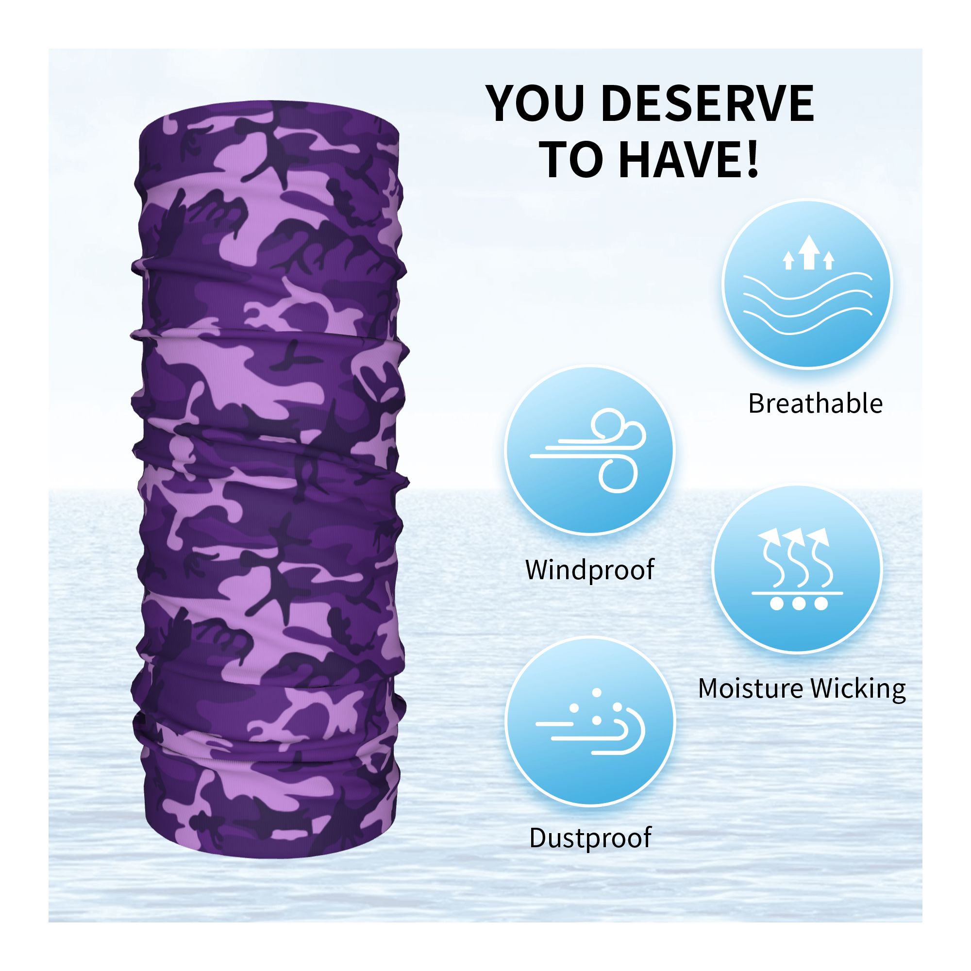 Camouflage Purple Camo Bandana - Neck Warmer Balaclava recension och pris