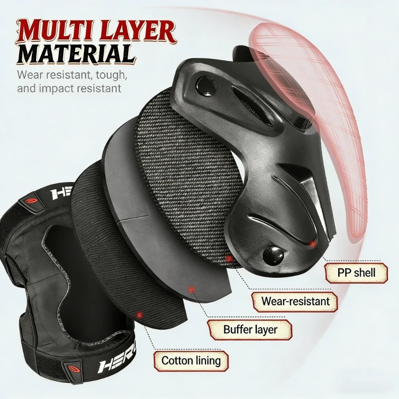 Anti-Fall Wear Resistant Motoc - Knee Guard Hard recension och pris